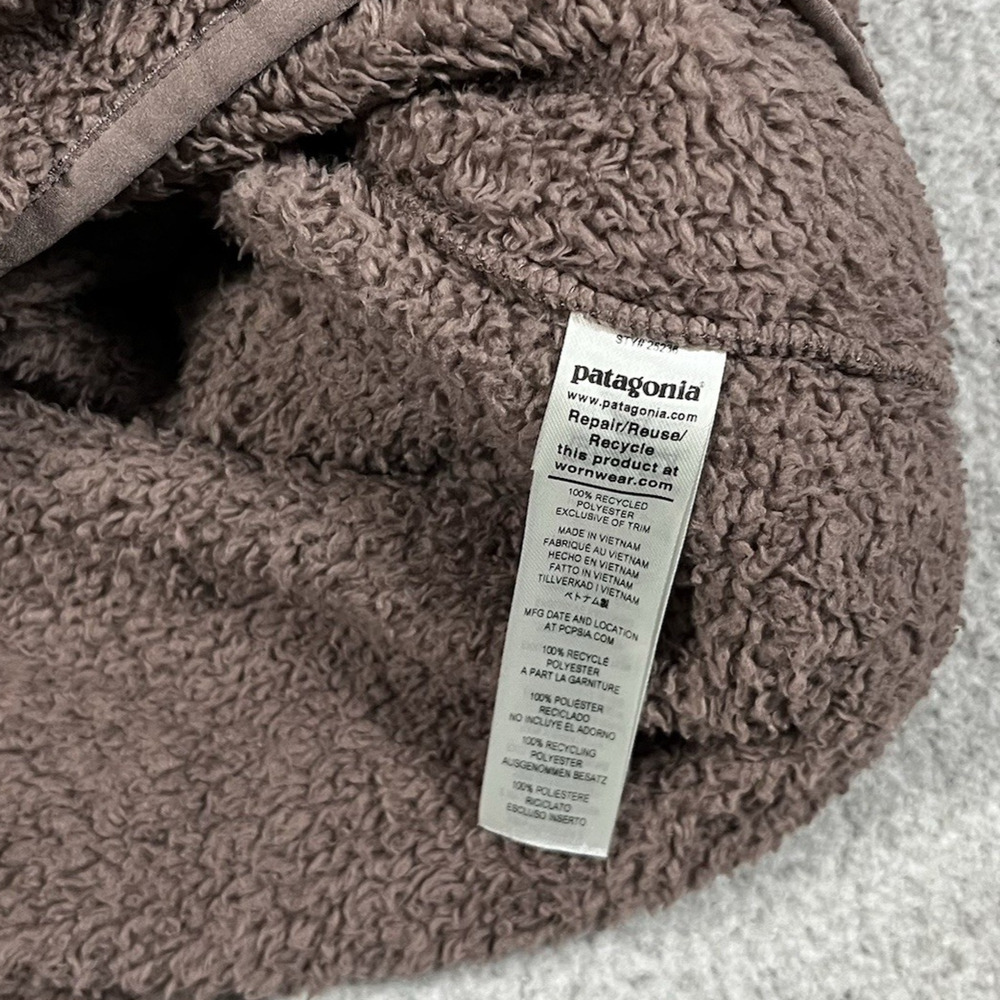Patagonia Jacket Womens M 1/4 Zip Pullover Teddy Deep Pile Sherpa Los Gatos - Picture 4 of 14
